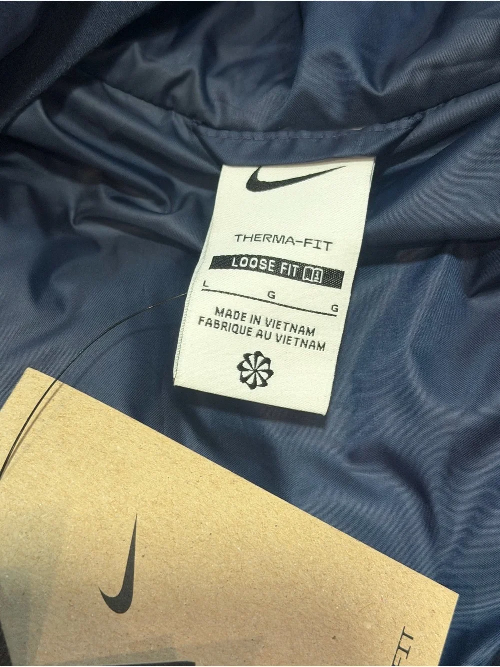 NWT Nike Women's Therma-FIT Jacket L Navy US Hockey Vintage Crest FD7704-451